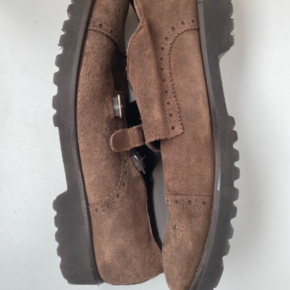 Suede monkstrap dress shoes - Picture 3 of 5